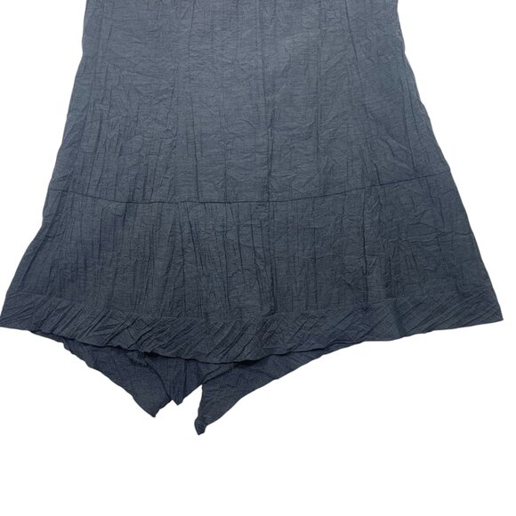 Asymmetrical textured skirt dark grey sz38  goth style ERIC ALEXANDRE - Picture 3 of 16